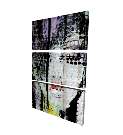 Canvas 40 x 60 - 3D - Abstract colorful woman face