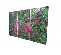 Canvas 24 x 36 - 3D - Cherry tree blooming