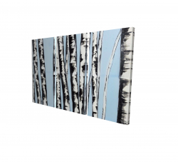 Canvas 40 x 60 - 3D - Pastel birches