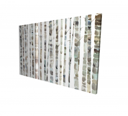 Watercolor birch tree forest