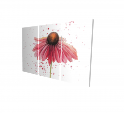 Canvas 24 x 36 - 3D - Pink daisy