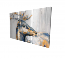 Canvas 24 x 36 - 3D - Golden deer