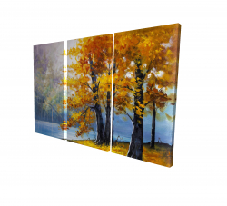 Deux arbres au bord du lac
