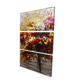 Canvas 40 x 60 - 3D - Abstract colorful tree