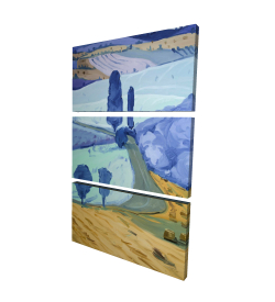 Canvas 24 x 36 - 3D - Tuscany field