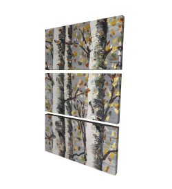 Blossoming birches