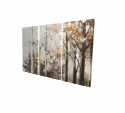 Forêt blanche abstraite