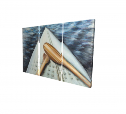 Canvas 24 x 36 - 3D - Canoe adventure