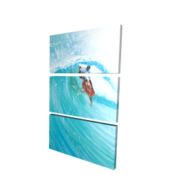 Surfer in the middle of the wave
