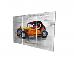 Jouet de voiture vintage jaune