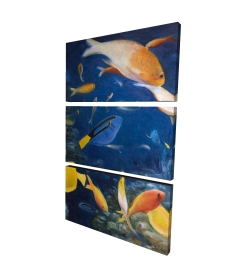 Poissons colorés sous l'océan