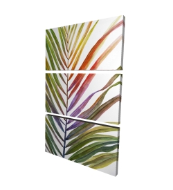 Watercolor tropical palm leave