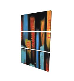 Canvas 40 x 60 - 3D - Abstract and colorful tall buildings