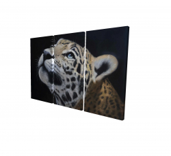 Realistic leopard face