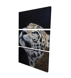 Realistic leopard face