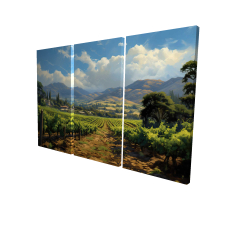 Canvas 40 x 60 - 3D - Exotic farm