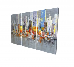 Color splash cityscape