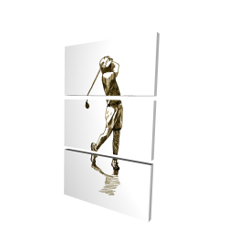 Illustration of a golfer