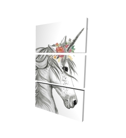 Canvas 40 x 60 - 3D - Magic unicorn