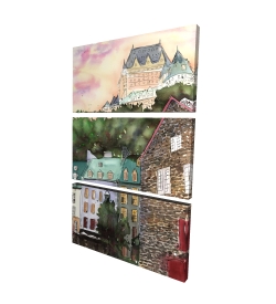 Château frontenac in the petit champlain