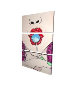 Canvas 24 x 36 - 3D - Lollipop