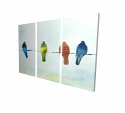 Perched abstract birds