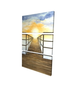 Couché de soleil dans la mer