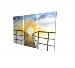 Couché de soleil dans la mer