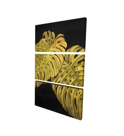 Feuille monstera doré