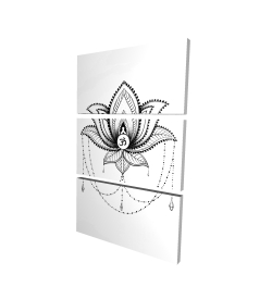 Ornement d'un lotus ethnique