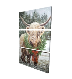 Highland christmas cow
