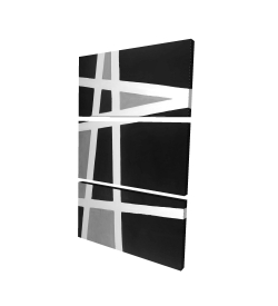 Black and white abstract shapes