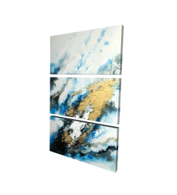 Marbre bleu et doré