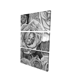 Roses en tons de gris