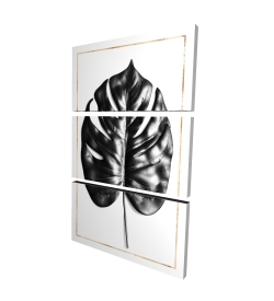 Split leaf philodendron with gold lines