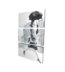 Woman in the rain