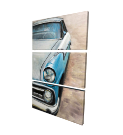 Canvas 24 x 36 - 3D - Old classic car