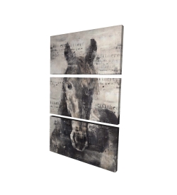 Cheval abstrait et typographie