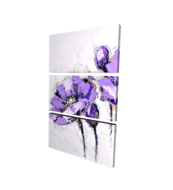 Fleurs mauves abstraites