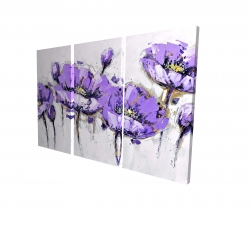 Fleurs mauves abstraites