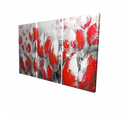Abstract red tulips