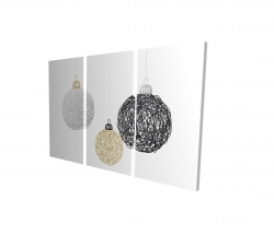 Three christmas balls