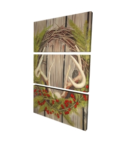 Christmas wreath with panache