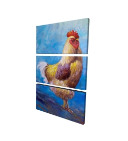 Canvas 40 x 60 - 3D - Beautiful rooster