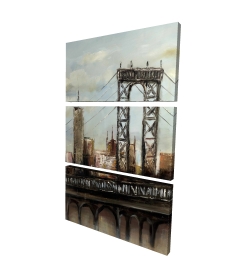 Pont de ville par un jour gris