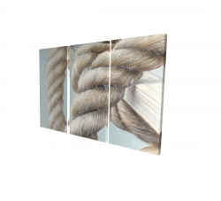 Canvas 24 x 36 - 3D - Boat rope knot closeup