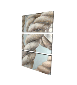 Canvas 24 x 36 - 3D - Boat rope knot closeup