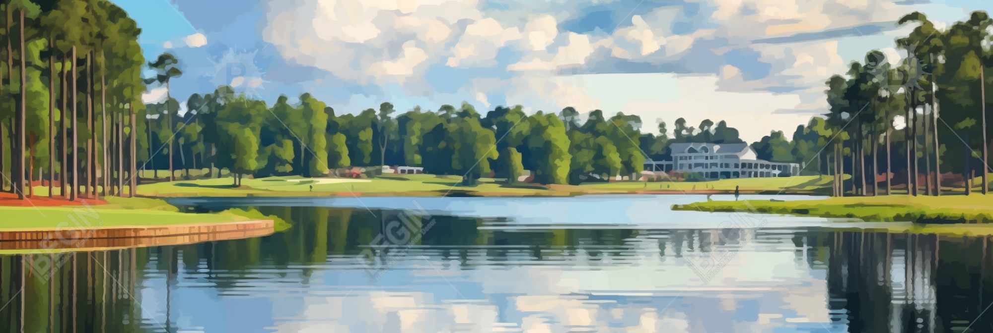 Golf lake