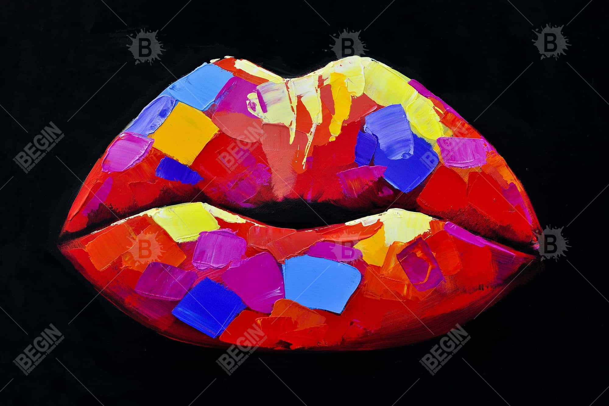 Colorful lipstick