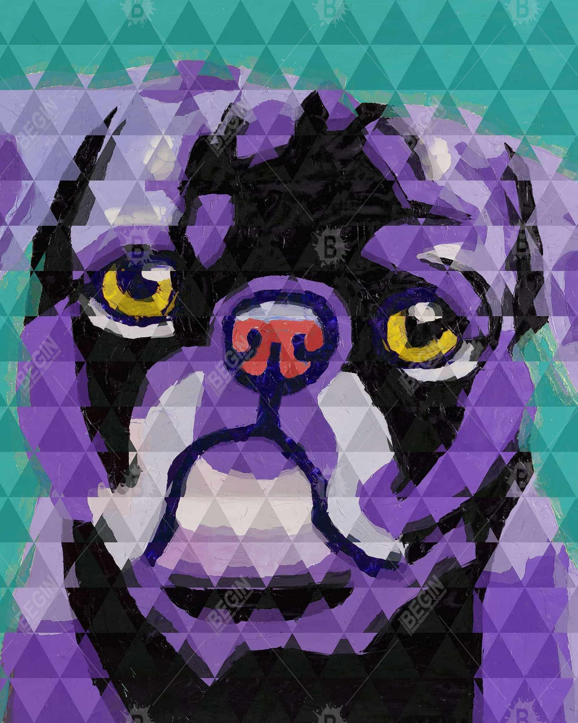 Geometric pug